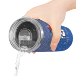 customized toronto blue jays snoopy attitude blue skinny tumbler best selling.webp