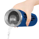 customized toronto blue jays star pop blue black skinny tumbler best selling.webp