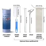 customized toronto blue jays swirl texture blue skinny tumbler best selling.webp