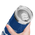 customized toronto blue jays torn band blue white skinny tumbler best selling.webp