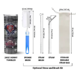 customized washington nationals chevron v red gray skinny tumbler best selling.webp