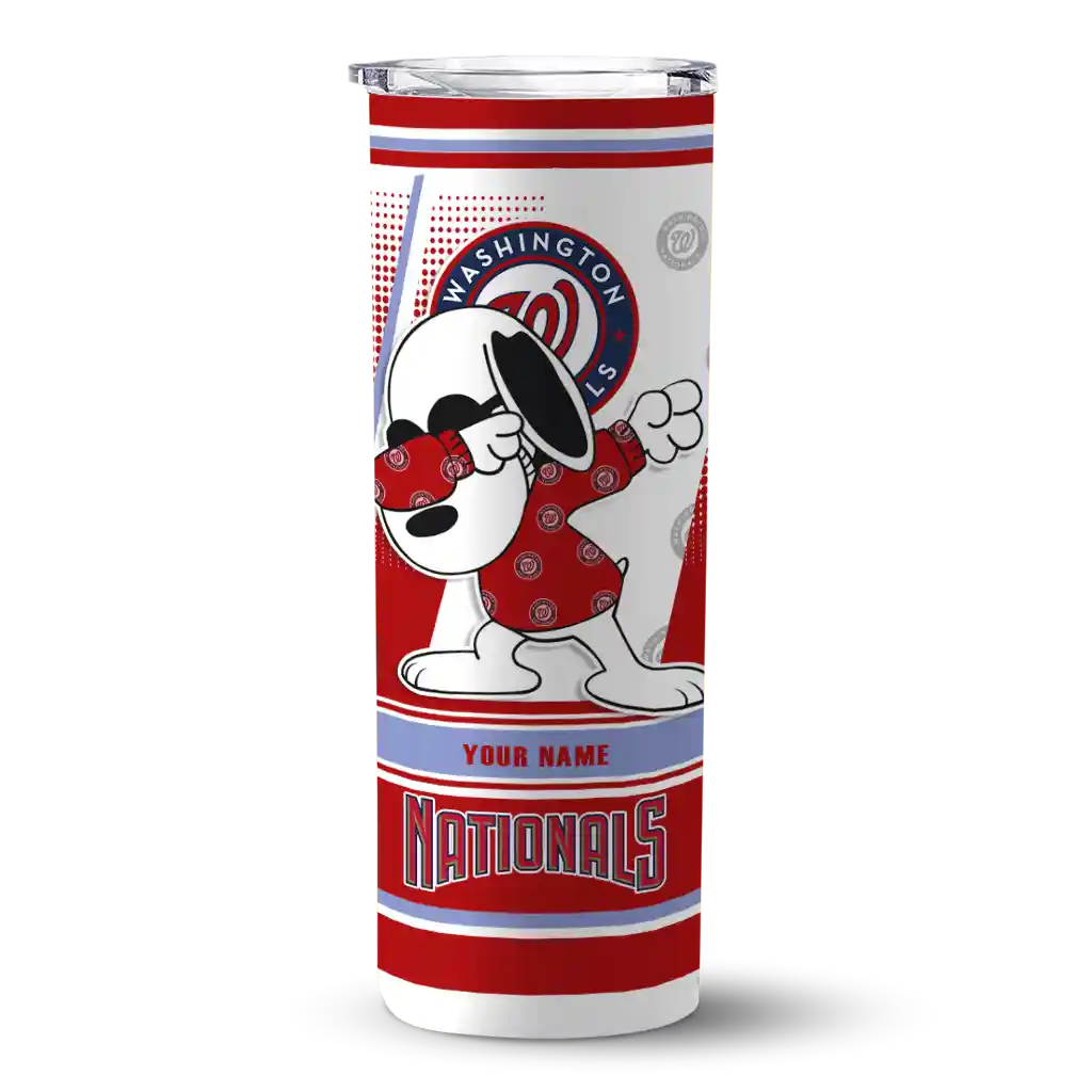 customized washington nationals snoopy dog red white skinny tumbler best selling.webp customized washington nationals snoopy dog red white skinny tumbler best selling.webp