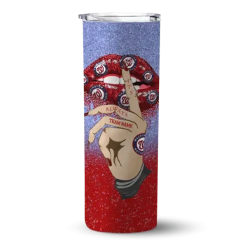 customized washington nationals sparkle lips red skinny tumbler best selling.webp