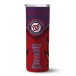 customized washington nationals spiral burst print red skinny tumbler best selling.webp