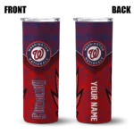 customized washington nationals spiral burst print red skinny tumbler best selling.webp