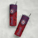 customized washington nationals spiral burst print red skinny tumbler best selling.webp