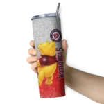 customized washington nationals winnie the pooh red gray skinny tumbler best selling.webp