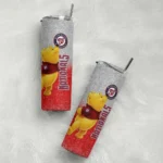 customized washington nationals winnie the pooh red gray skinny tumbler best selling.webp