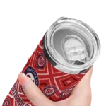 customized washington nationals zipper leopard red skinny tumbler best selling.webp