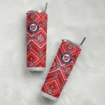 customized washington nationals zipper leopard red skinny tumbler best selling.webp