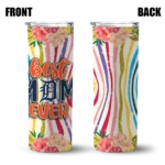 detroit tigers flower cluster skinny tumbler best selling 2.webp