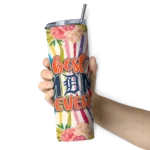 detroit tigers flower cluster skinny tumbler best selling 2.webp