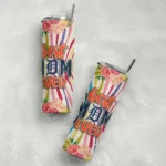 detroit tigers flower cluster skinny tumbler best selling 2.webp