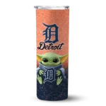 detroit tigers yoda smile navy skinny tumbler best selling.webp