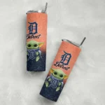 detroit tigers yoda smile navy skinny tumbler best selling.webp