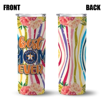 houston astros flower cluster skinny tumbler fashion forward.webp