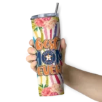 houston astros flower cluster skinny tumbler best selling 3.webp