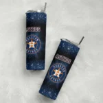 houston astros radiant glitter blue skinny tumbler best selling.webp