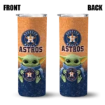 houston astros yoda smile blue skinny tumbler best selling.webp