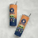 houston astros yoda smile blue skinny tumbler best selling.webp