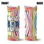 kansas city royals flower cluster skinny tumbler best selling 2.webp