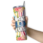 kansas city royals flower cluster skinny tumbler best selling 2.webp