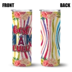 los angeles angels flower cluster skinny tumbler best selling 2.webp