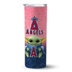 los angeles angels yoda smile blue skinny tumbler best selling.webp