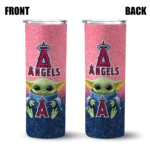 los angeles angels yoda smile blue skinny tumbler best selling.webp