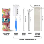 miami marlins flower cluster skinny tumbler best selling 2.webp