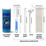 miami marlins radiant glitter blue skinny tumbler best selling.webp
