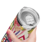 minnesota twins flower cluster skinny tumbler best selling.webp