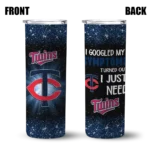minnesota twins radiant glitter navy skinny tumbler best selling.webp