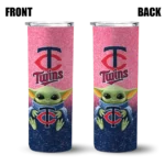 minnesota twins yoda smile navy skinny tumbler best selling.webp