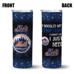 new york mets radiant glitter blue skinny tumbler best selling.webp