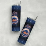 new york mets radiant glitter blue skinny tumbler best selling.webp