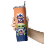 new york mets yoda smile blue skinny tumbler best selling.webp