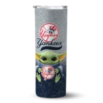 new york yankees yoda smile navy skinny tumbler best selling.webp