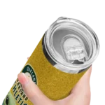 oakland athletics yoda smile green skinny tumbler best selling.webp