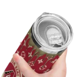 personalized arizona diamondbacks camo streak red skinny tumbler best selling.webp