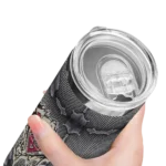 personalized arizona diamondbacks chevron v red gray skinny tumbler best selling 1.webp