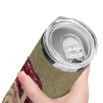 personalized arizona diamondbacks sparkle lips red skinny tumbler best selling.webp