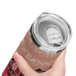 personalized arizona diamondbacks spiral burst print red skinny tumbler best selling 1.webp