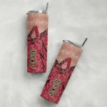 personalized arizona diamondbacks spiral burst print red skinny tumbler best selling 1.webp