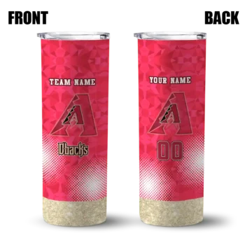 personalized arizona diamondbacks starburst tiles red skinny tumbler fashion forward.webp