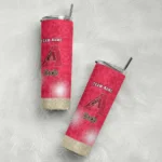 personalized arizona diamondbacks starburst tiles red skinny tumbler best selling.webp