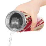 personalized arizona diamondbacks web stripes red white skinny tumbler best selling 1.webp