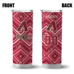 personalized arizona diamondbacks zipper leopard red skinny tumbler best selling 1.webp