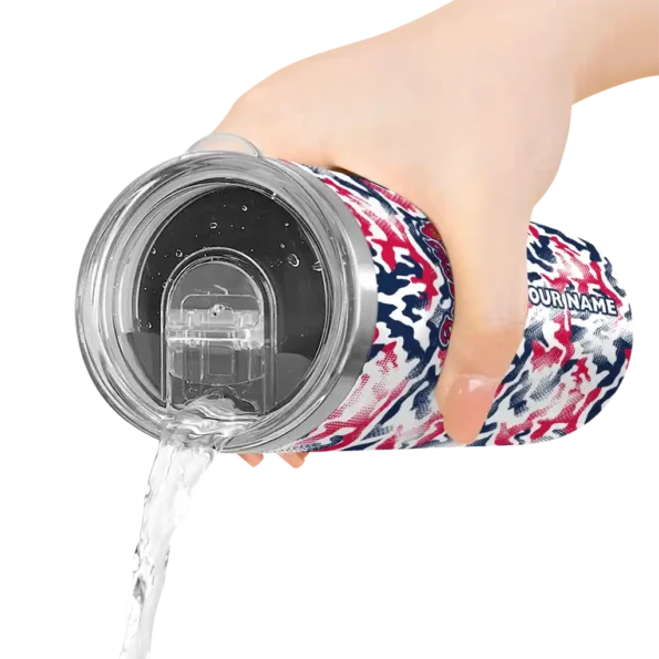 personalized atlanta braves claw marks navy white skinny tumbler latest model.webp