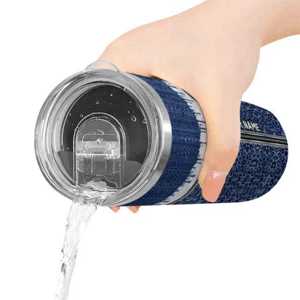 personalized atlanta braves sparkle drip navy skinny tumbler latest model.webp
